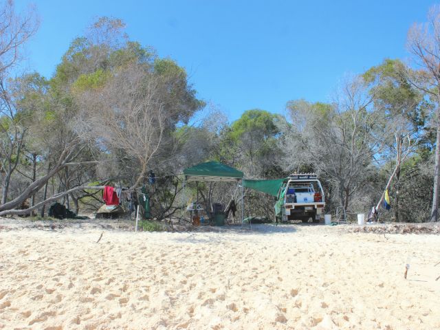Set up camp under the shady trees on the Eastern Beach.